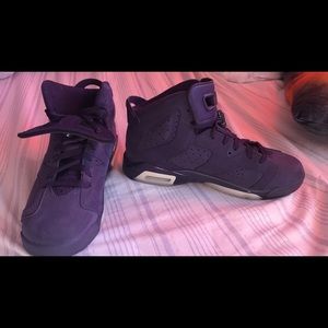 Purple high top Jordan’s